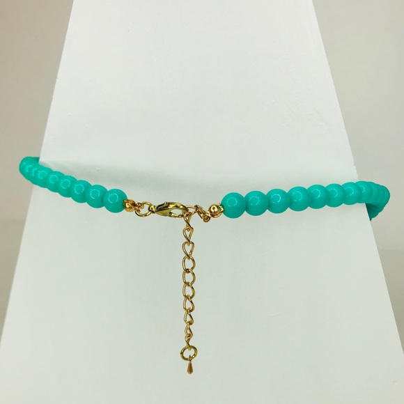 Mint Beads Statement Necklace - Picture 3 of 6